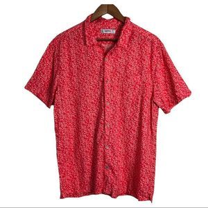 4/$45 | PROJEK  RAW | Red White Floral Shirt | Large